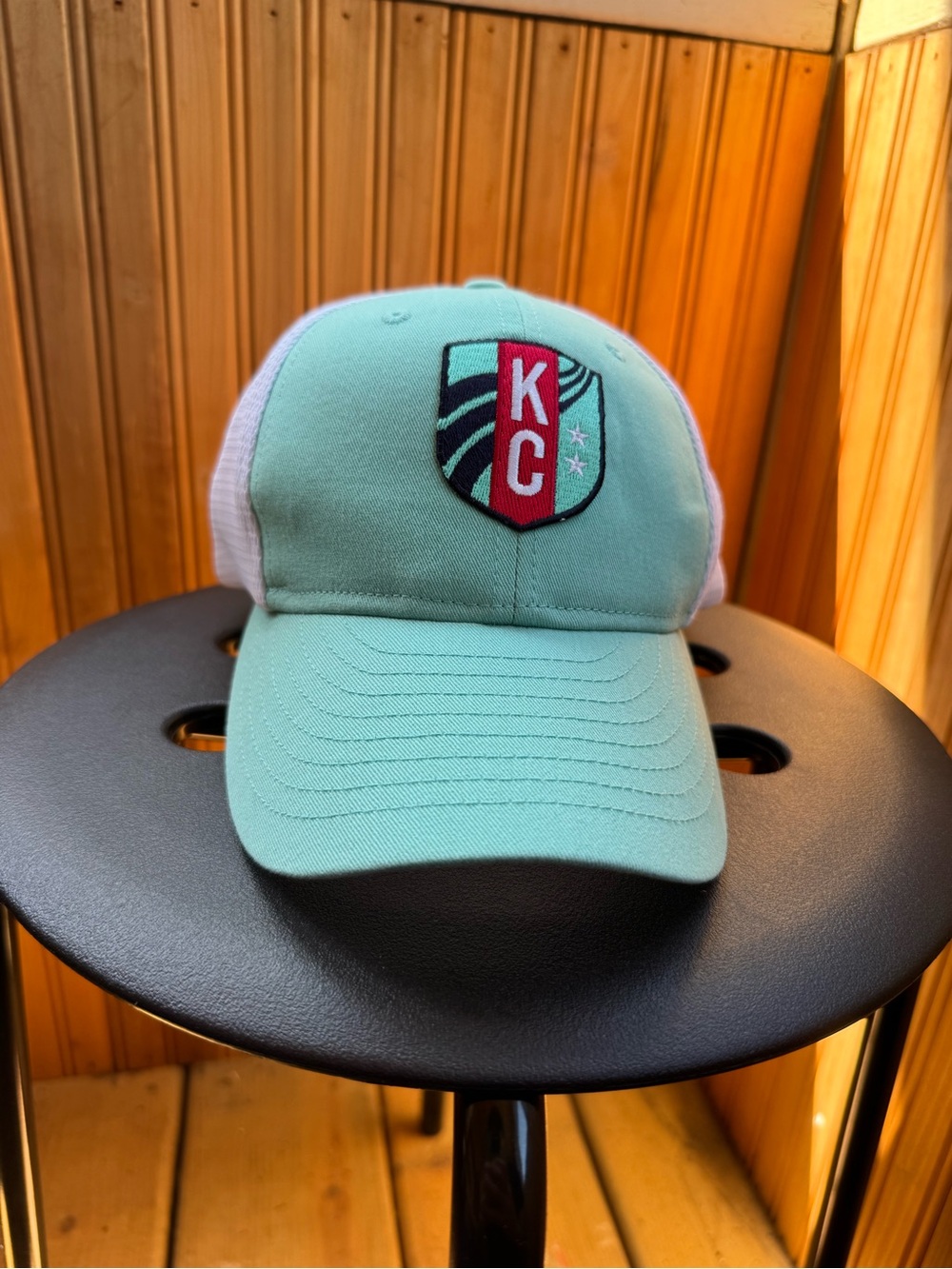 Sandlot Goods NWSL Kansas City Current Trucker Hat Cap Snapback Teal and White